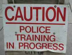 training sign